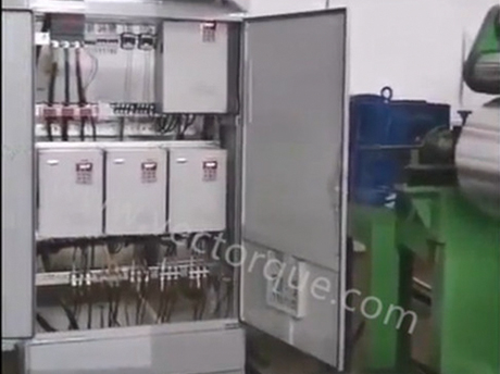 V&T inverter unwinding, double winding, traction full frequency high speed send-off machine, change the scheme with coil diameter calculation, coil diameter automatic update, with coil diameter reset 