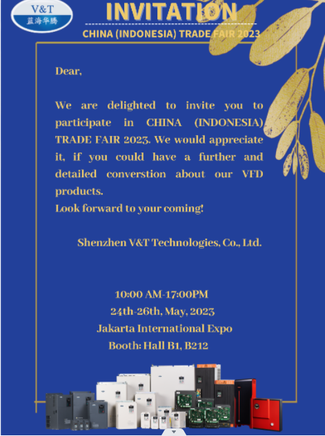 Visit V&T Company at CHINA (INDONESIA) TRADE FAIR 2023